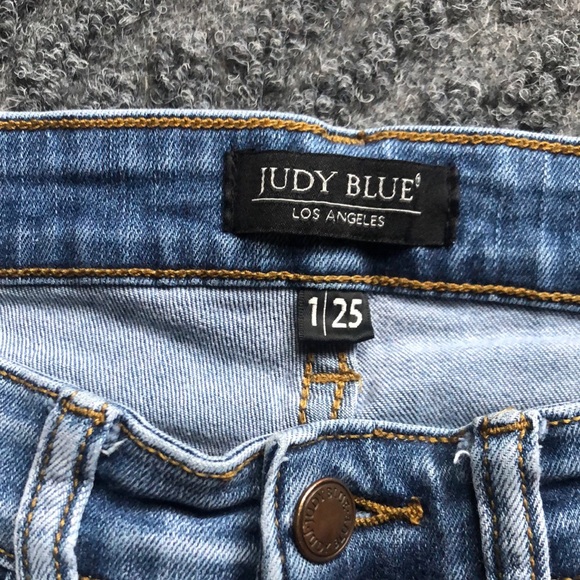 Judy Blue Skinny Distressed Blue Jeans - Picture 2 of 7